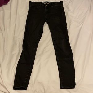 black american eagle jeggings